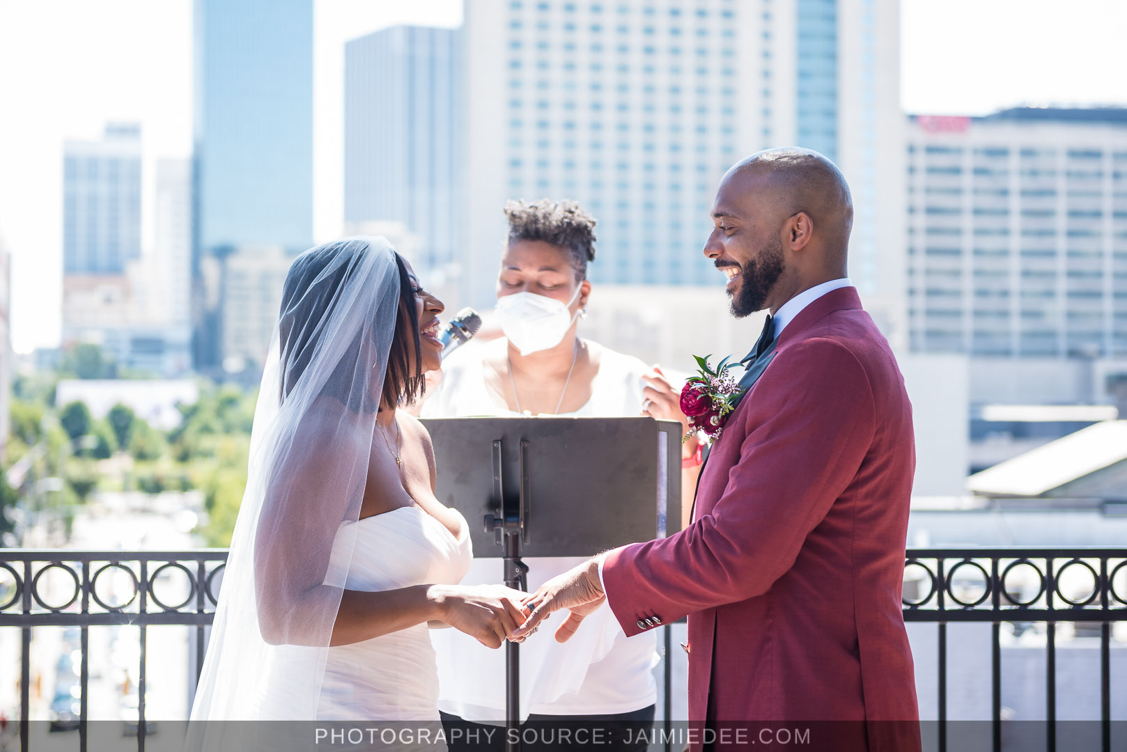 Terminus 330 Wedding Ceremony Photos - Atlanta Rooftop