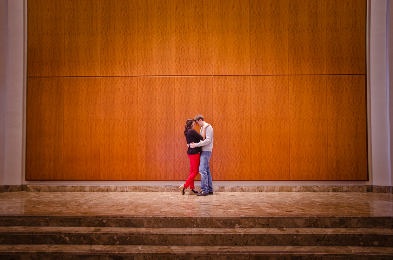 Atlanta Symphony Hall & Woodruff Arts Center Engagement Pictures | Sarah & Andrej