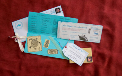 Boarding Pass Invitations for a Cruise Wedding | Homemade Wedding Invitation Ideas