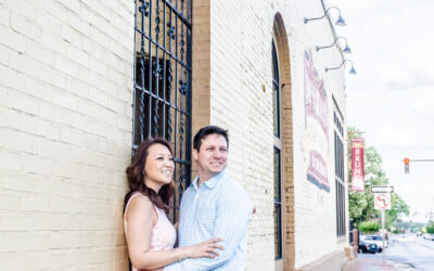Downtown Lawrenceville Engagement Photos: The Perfect Backdrop for Your Love Story