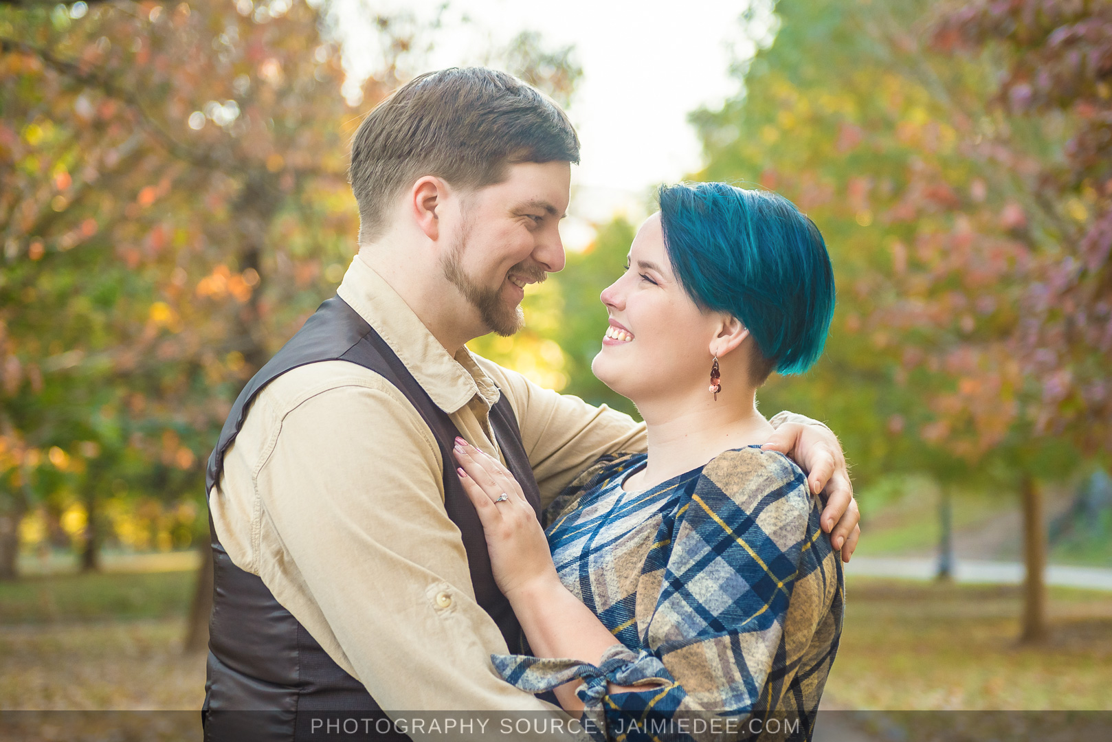 Fall Engagement Photos - Piedmont Park