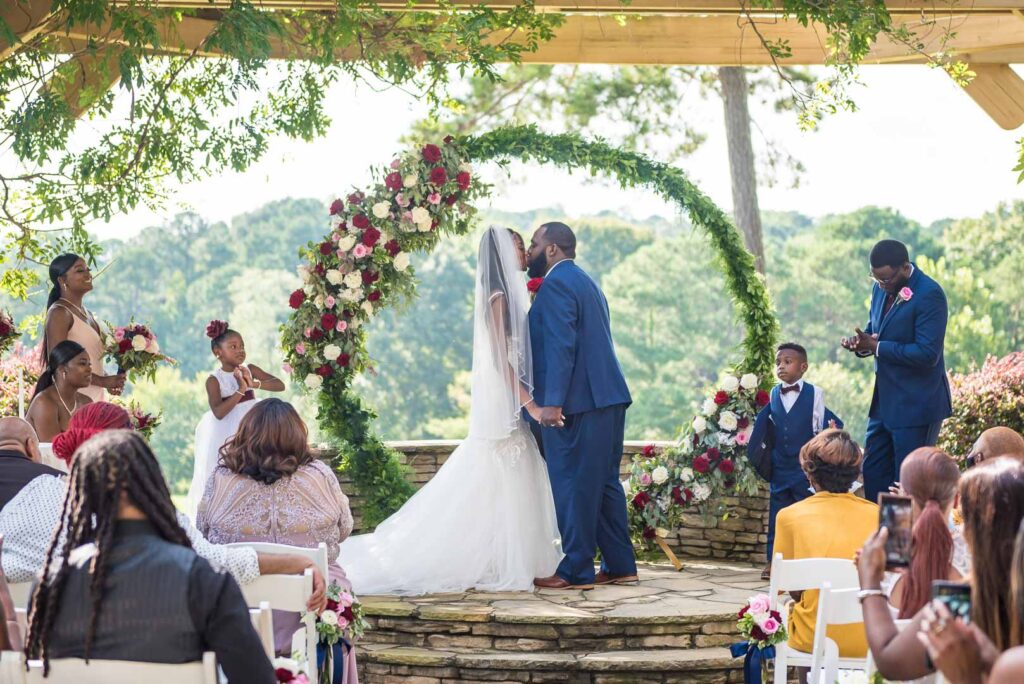 flat creek country club wedding photos