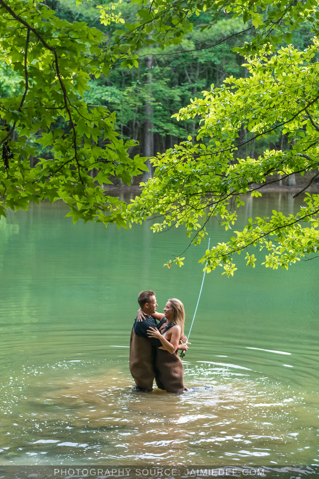 Summer Engagement Photos in the Lake