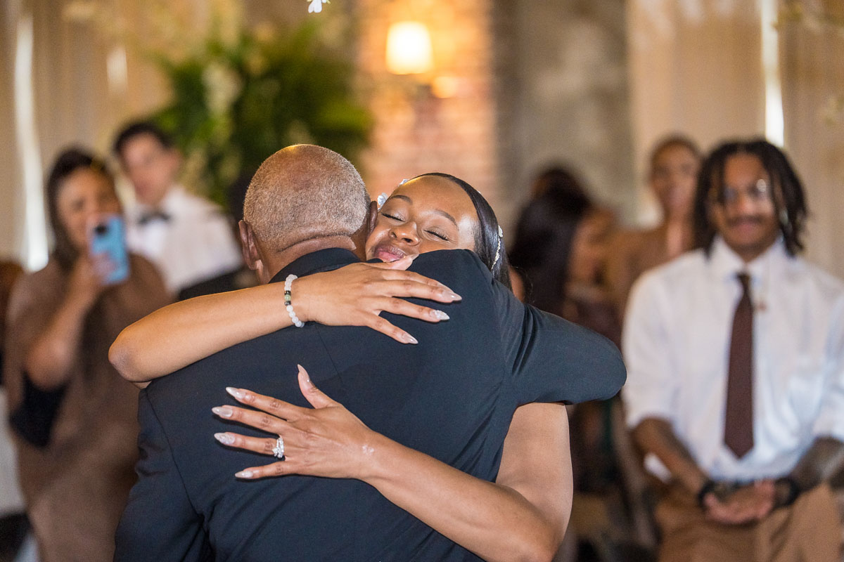 black wedding photography at night