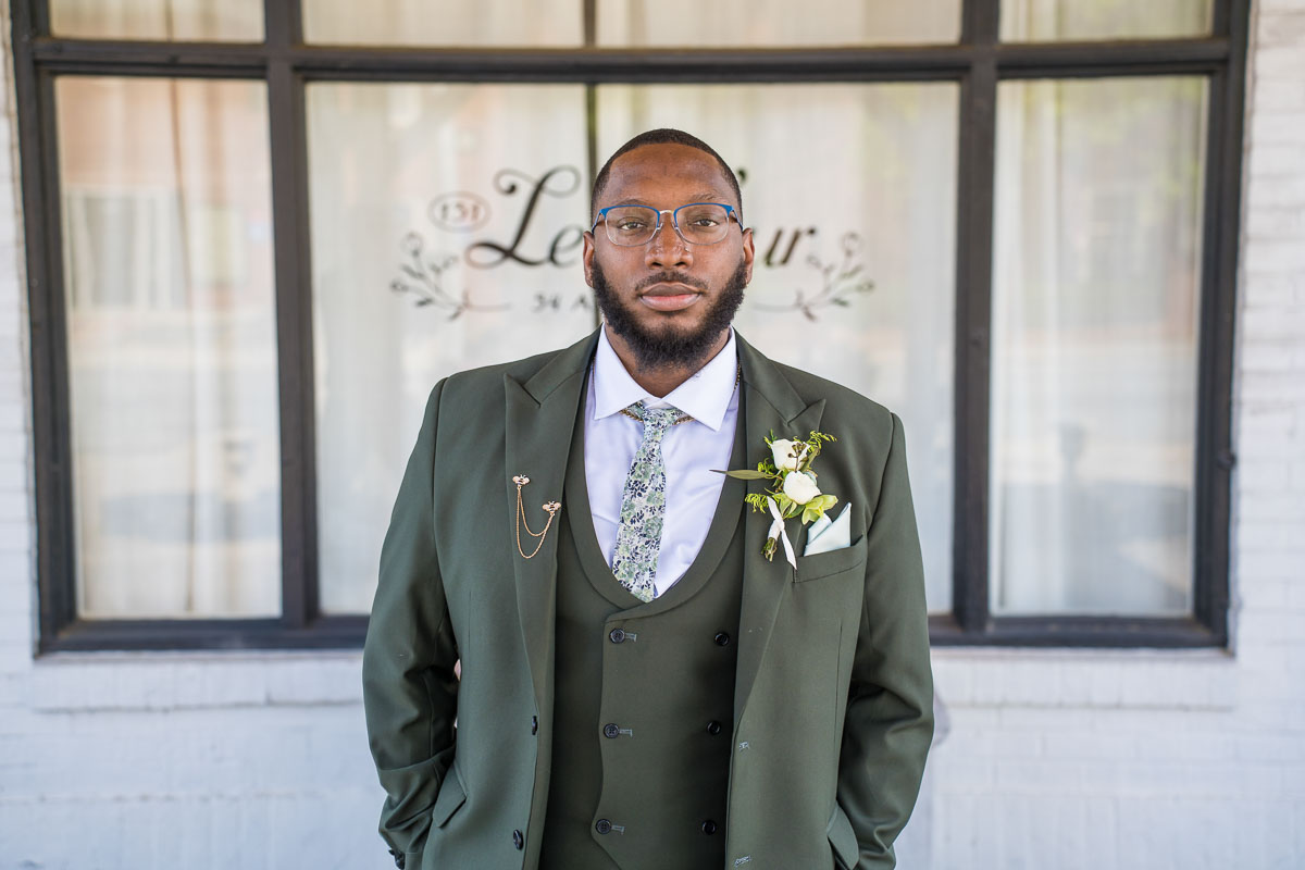 black wedding photography in Atlanta featuring black groom