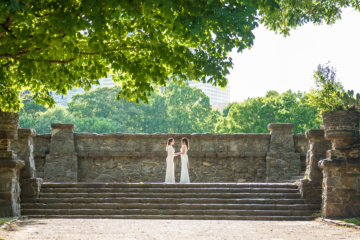 lesbian couple candid wedding photography