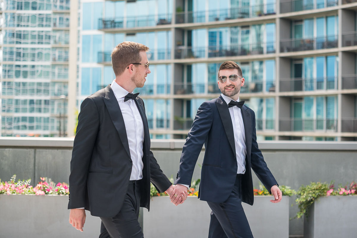gay couple candid wedding photography