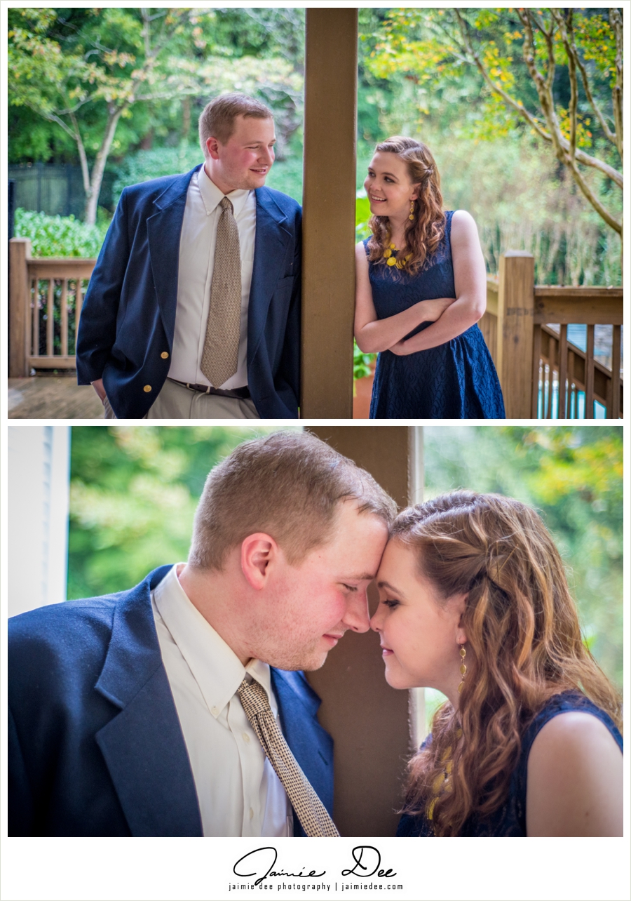 Engagement Photos at Home | Atlanta Wedding Photographer