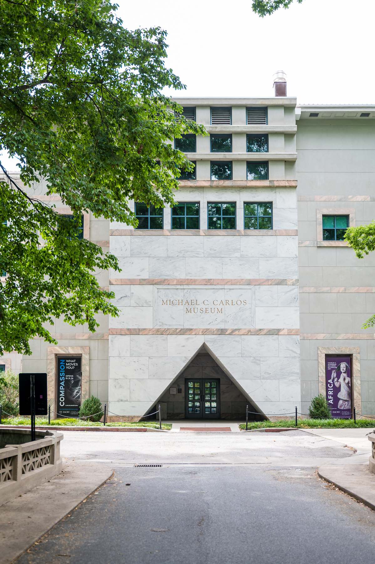 Pyramid-shaped entrance of the Michael C. Carlos Museum at Emory University