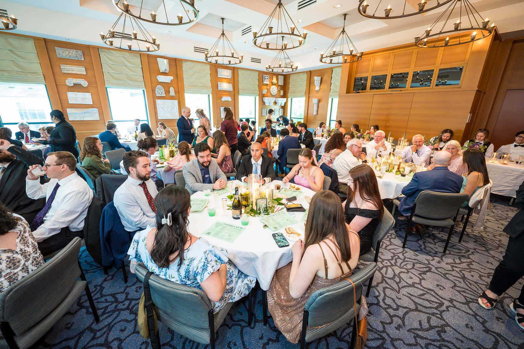 Full reception in Ackerman Hall at the Michael C. Carlos Museum