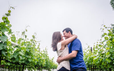 Indoor Engagement Photos on a Cloudy Day at Montaluce Winery