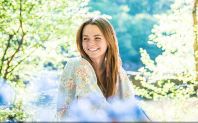 Senior Photos at Olde Rope Mill Park in Woodstock