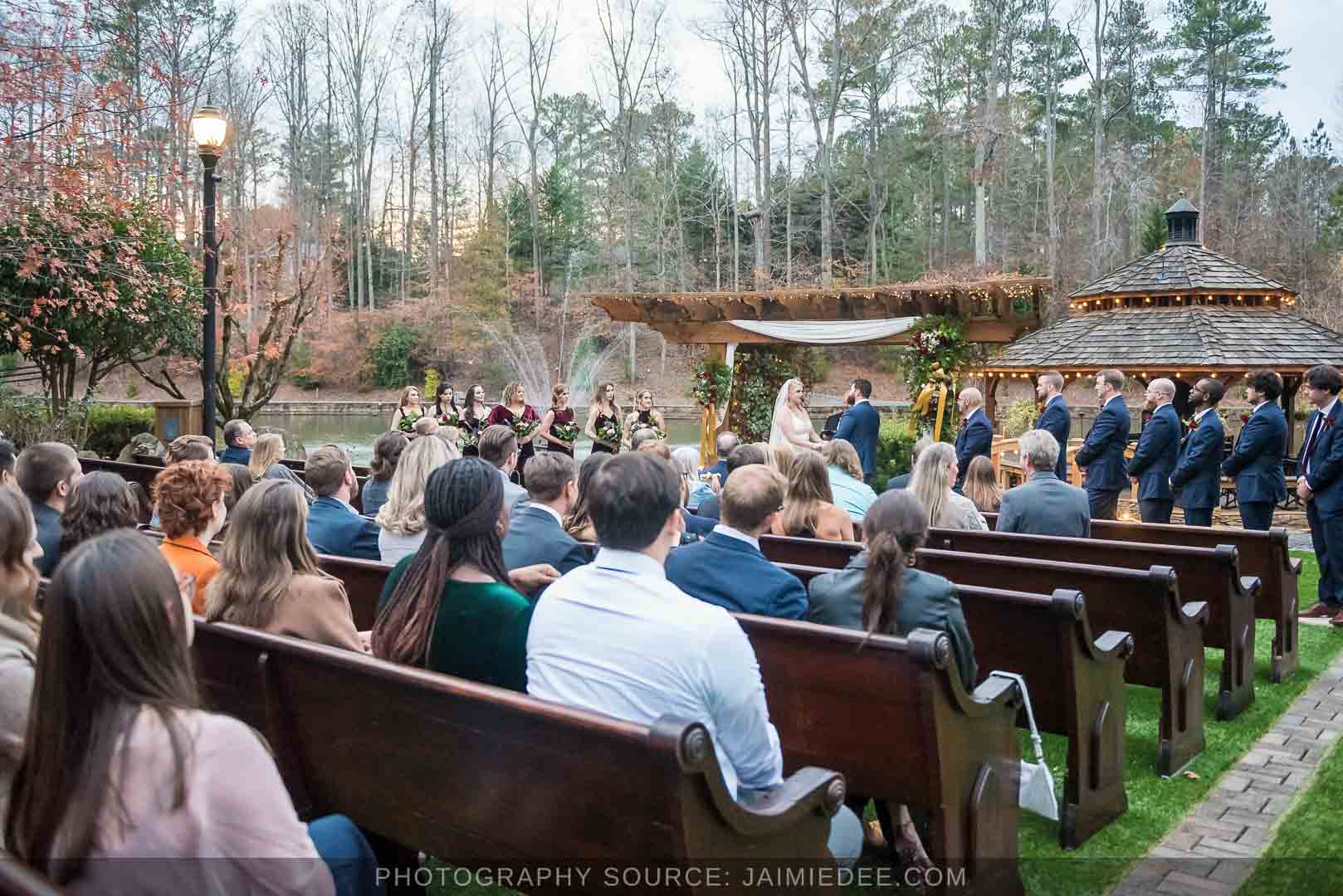 Rocky's Lake Estate Wedding Venue - Wedding ceremony - full view of ceremony site
