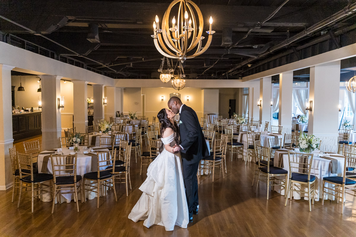 Roswell Mill Club wedding interior ballroom