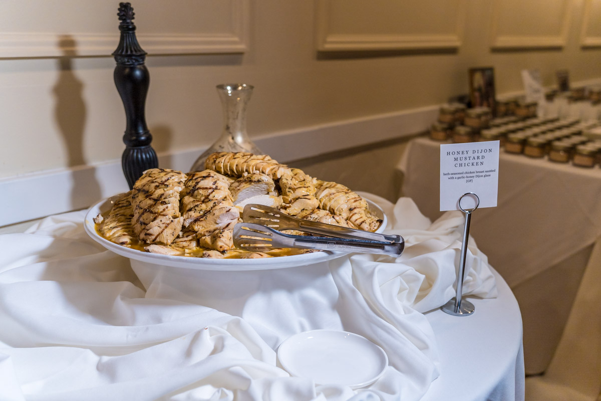 Events Catering Honey Dijon Mustard Chicken at Roswell Mill Club Wedding