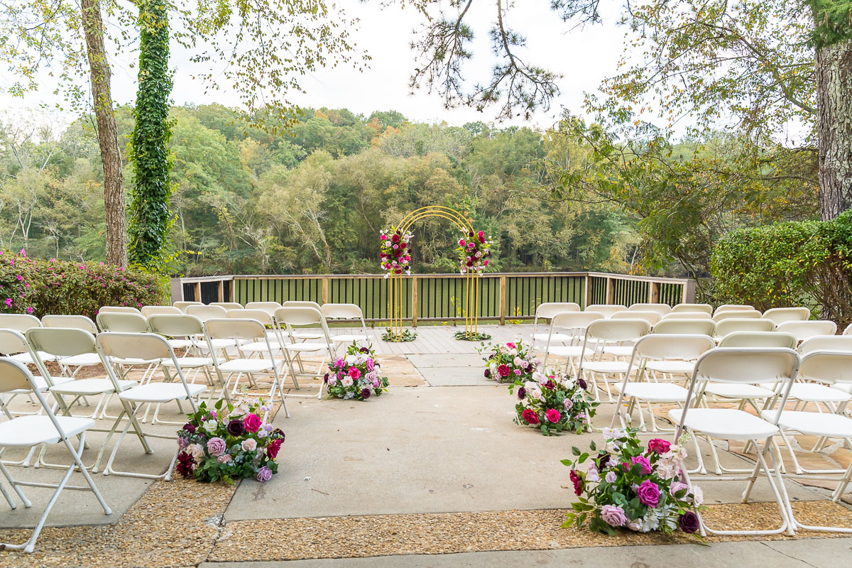 Roswell River Landing Photos of Ceremony Space on the River