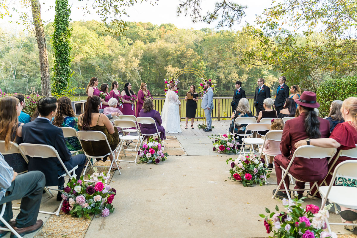Roswell River Landing Photos of Ceremony Space on the River