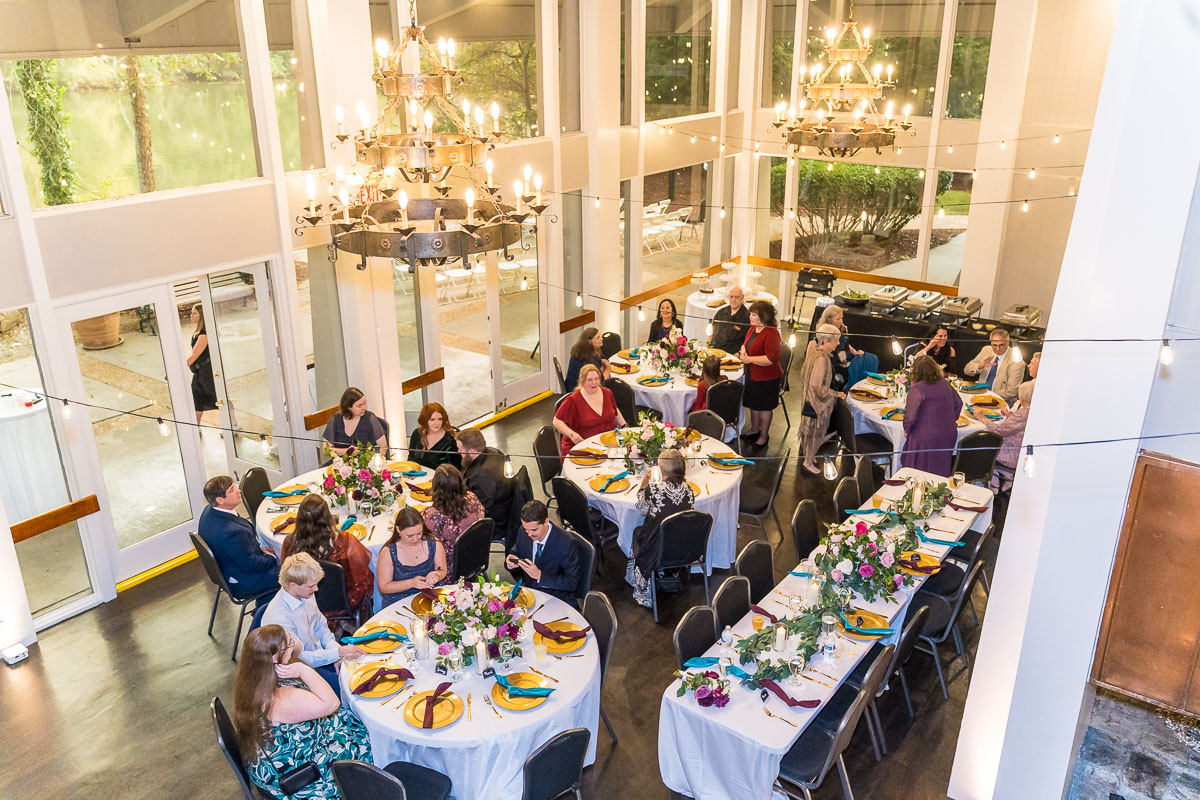 Roswell River Landing Photos of Overhead View of Reception Room Interior Photo