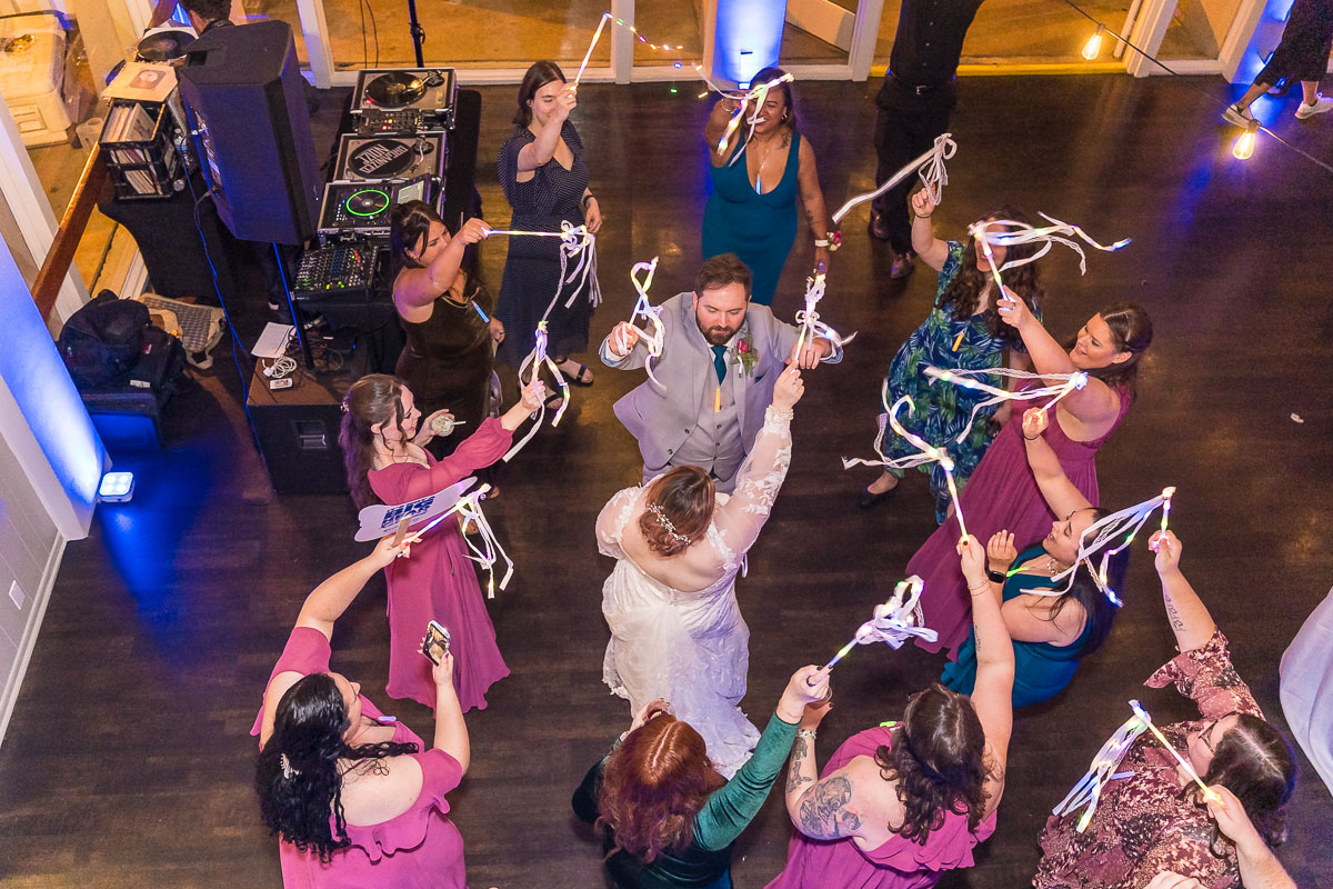 Roswell River Landing Photos of Wedding Reception Lighting at Night