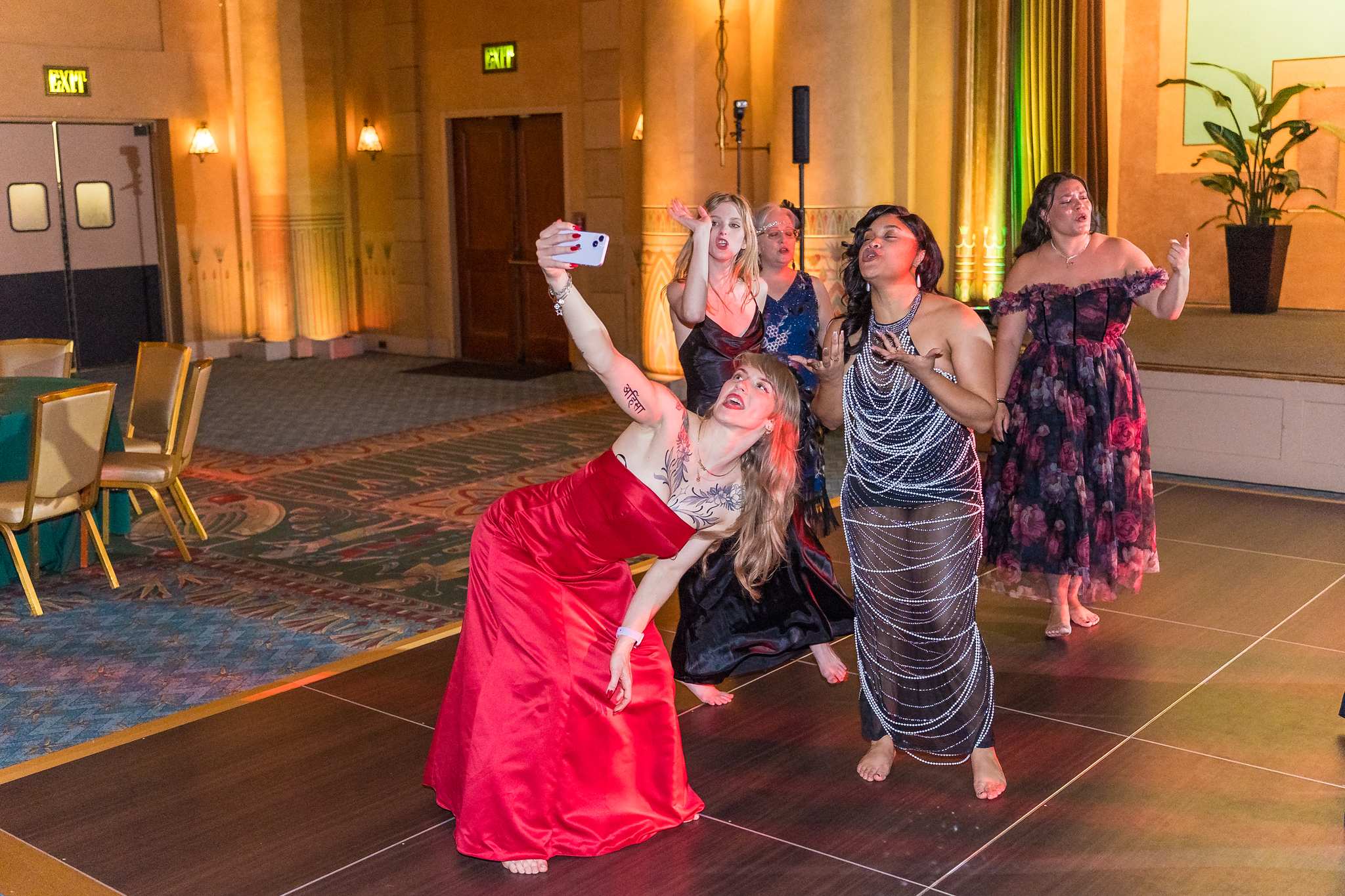 Guests dancing in the Egyptian Ballroom at the Fox Theatre